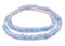 The Bead Chest African Recycled Glass Beads – Handmade in Ghana – Blue Swirl 9mm Strand for Jewelry Making, Crafts, and Home Decor I Approximately 55 Beads